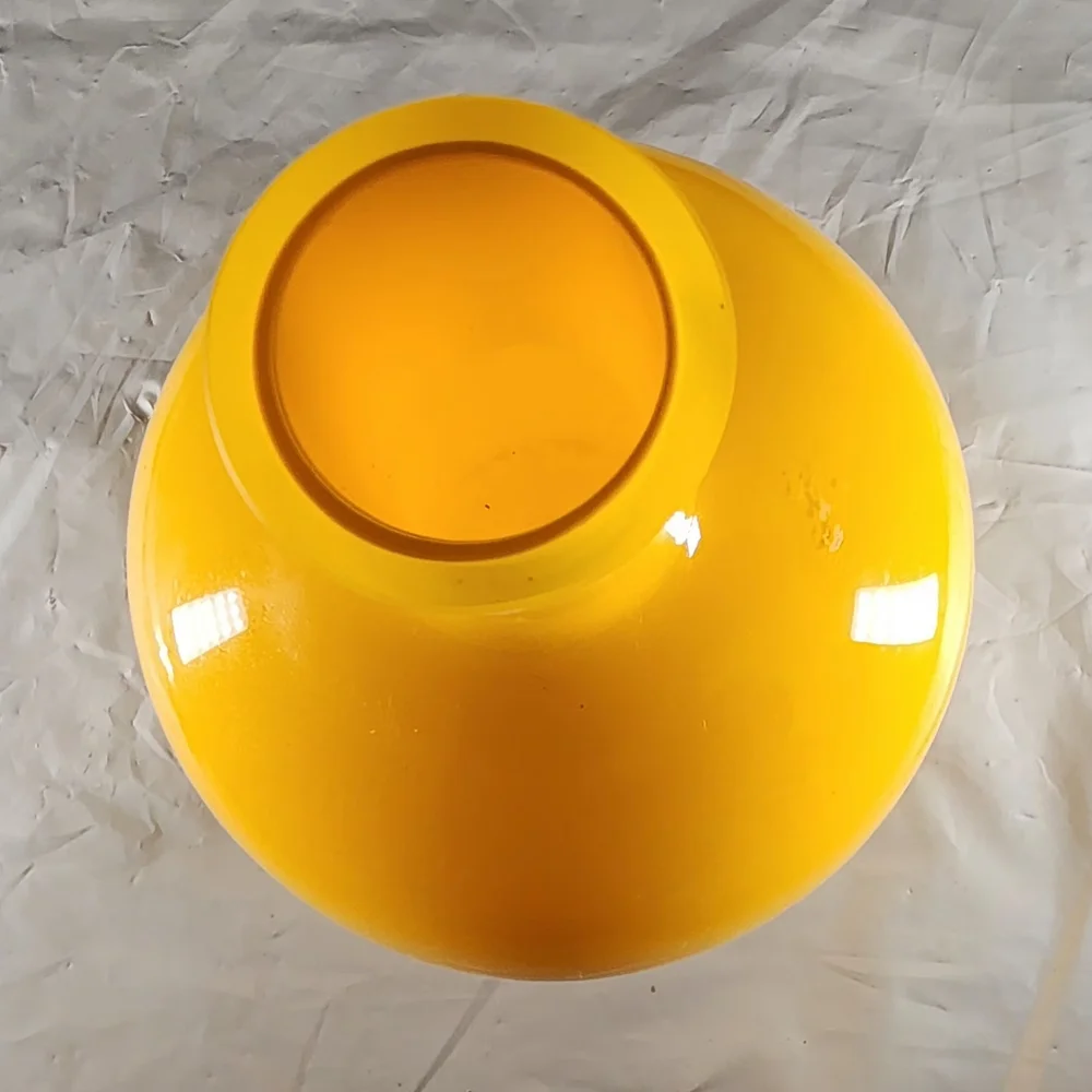 Modern Yellow Globe Ceramic Vase